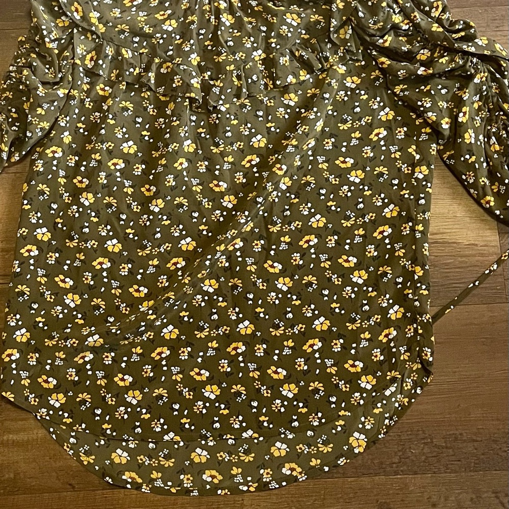 Veronica Beard Howell Floral Silk Top Size 6